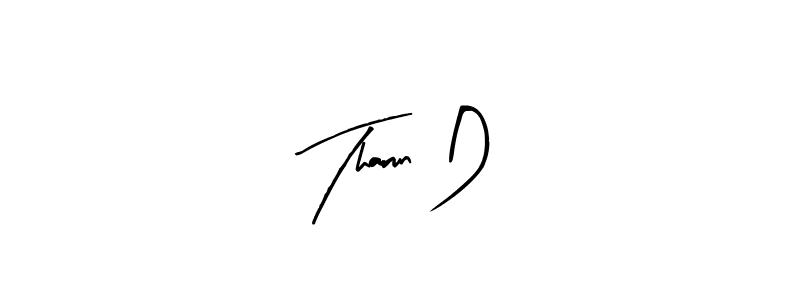 Also You can easily find your signature by using the search form. We will create Tharun D name handwritten signature images for you free of cost using Arty Signature sign style. Tharun D signature style 8 images and pictures png