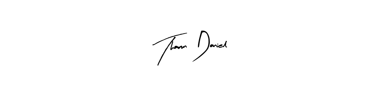 Here are the top 10 professional signature styles for the name Tharun Daniel. These are the best autograph styles you can use for your name. Tharun Daniel signature style 8 images and pictures png