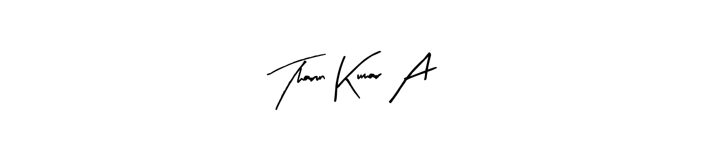 Similarly Arty Signature is the best handwritten signature design. Signature creator online .You can use it as an online autograph creator for name Tharun Kumar A. Tharun Kumar A signature style 8 images and pictures png
