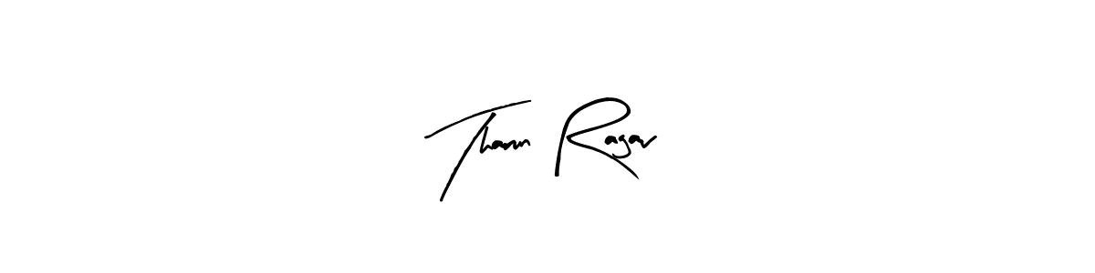 Use a signature maker to create a handwritten signature online. With this signature software, you can design (Arty Signature) your own signature for name Tharun Ragav. Tharun Ragav signature style 8 images and pictures png