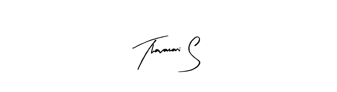 How to make Thavamani S name signature. Use Arty Signature style for creating short signs online. This is the latest handwritten sign. Thavamani S signature style 8 images and pictures png