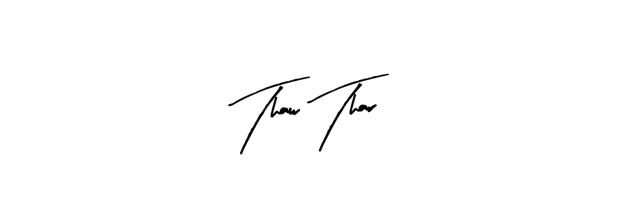 Design your own signature with our free online signature maker. With this signature software, you can create a handwritten (Arty Signature) signature for name Thaw Thar. Thaw Thar signature style 8 images and pictures png