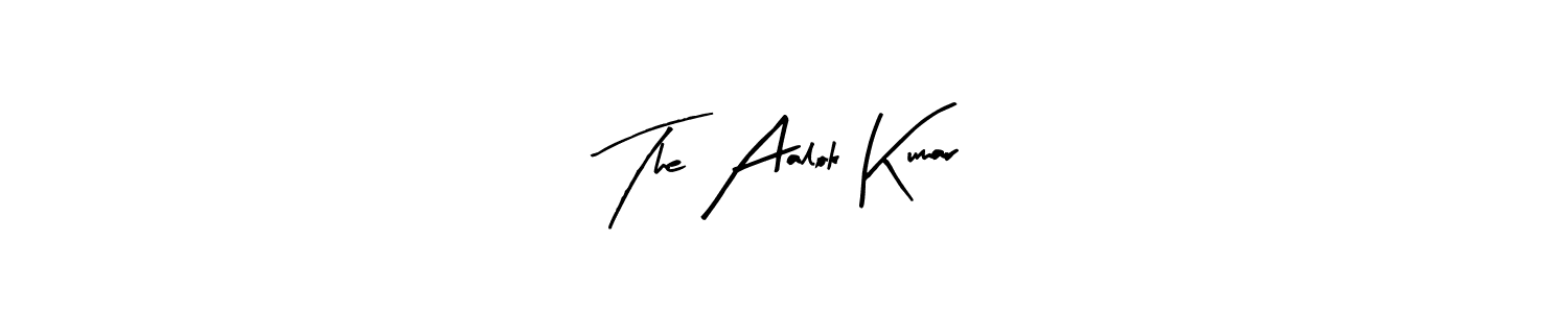 Create a beautiful signature design for name The Aalok Kumar. With this signature (Arty Signature) fonts, you can make a handwritten signature for free. The Aalok Kumar signature style 8 images and pictures png