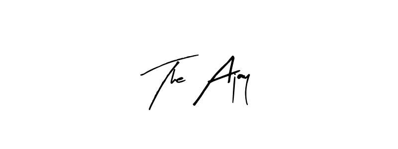 Use a signature maker to create a handwritten signature online. With this signature software, you can design (Arty Signature) your own signature for name The Ajay. The Ajay signature style 8 images and pictures png