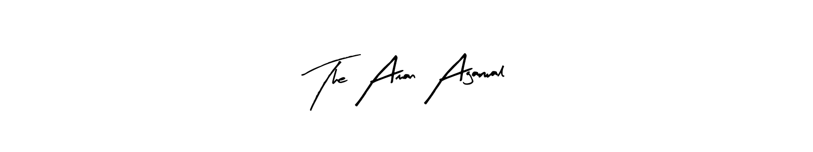 How to make The Aman Agarwal signature? Arty Signature is a professional autograph style. Create handwritten signature for The Aman Agarwal name. The Aman Agarwal signature style 8 images and pictures png