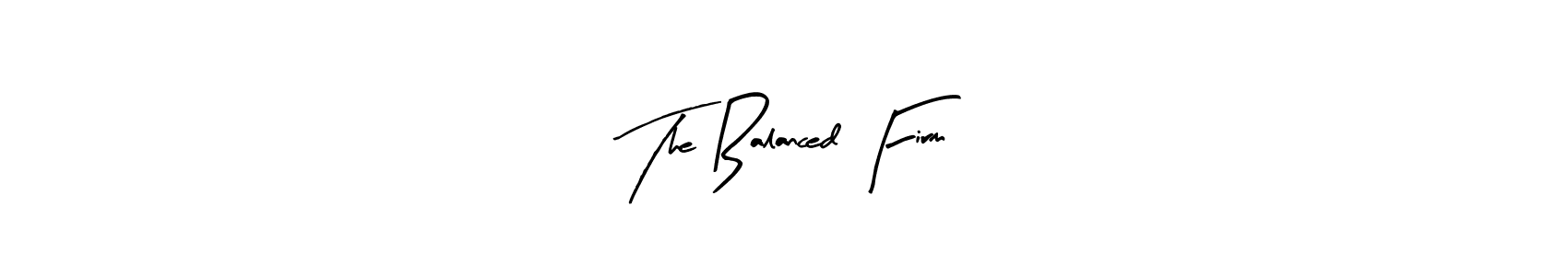 Use a signature maker to create a handwritten signature online. With this signature software, you can design (Arty Signature) your own signature for name The Balanced Firm. The Balanced Firm signature style 8 images and pictures png