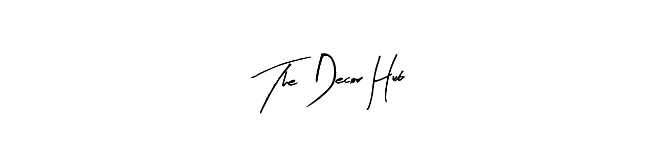 How to make The Decor Hub signature? Arty Signature is a professional autograph style. Create handwritten signature for The Decor Hub name. The Decor Hub signature style 8 images and pictures png