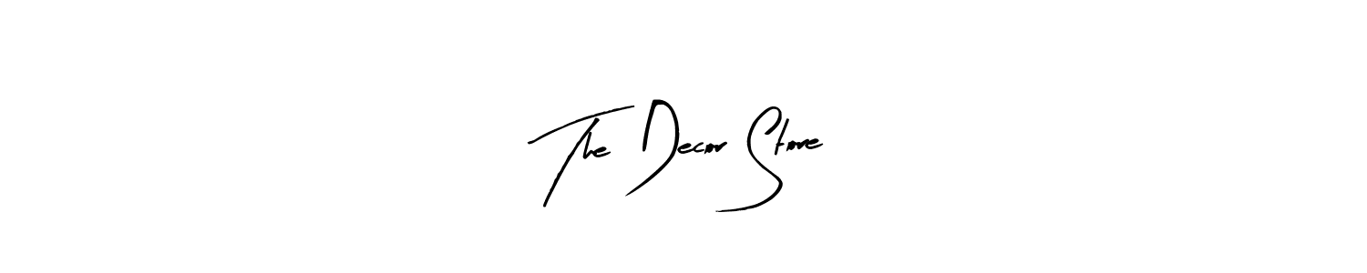 The best way (Arty Signature) to make a short signature is to pick only two or three words in your name. The name The Decor Store include a total of six letters. For converting this name. The Decor Store signature style 8 images and pictures png