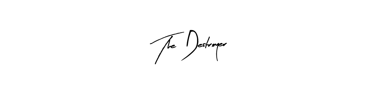 Make a beautiful signature design for name The Destroyer. With this signature (Arty Signature) style, you can create a handwritten signature for free. The Destroyer signature style 8 images and pictures png