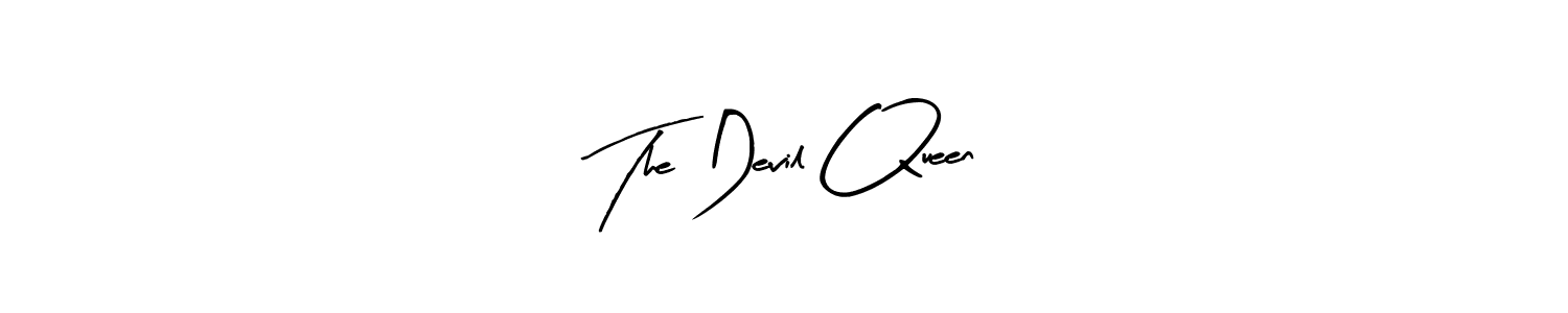 How to make The Devil Queen name signature. Use Arty Signature style for creating short signs online. This is the latest handwritten sign. The Devil Queen signature style 8 images and pictures png
