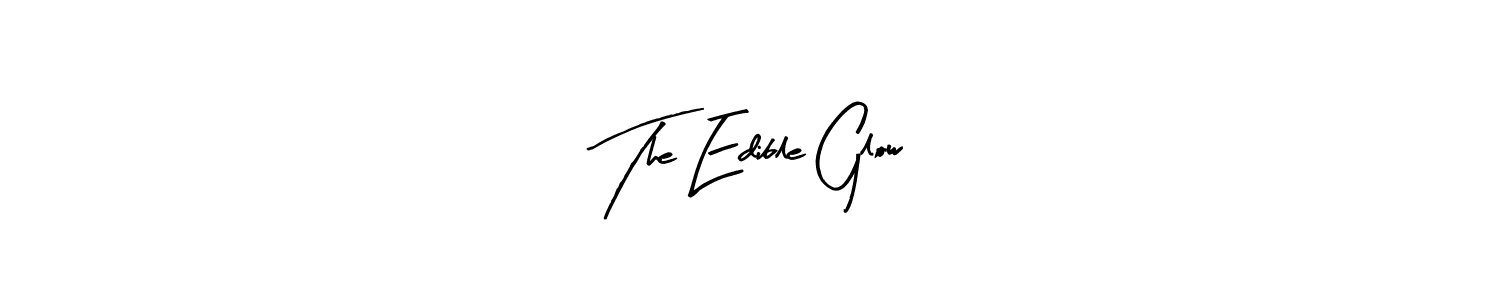 You should practise on your own different ways (Arty Signature) to write your name (The Edible Glow) in signature. don't let someone else do it for you. The Edible Glow signature style 8 images and pictures png