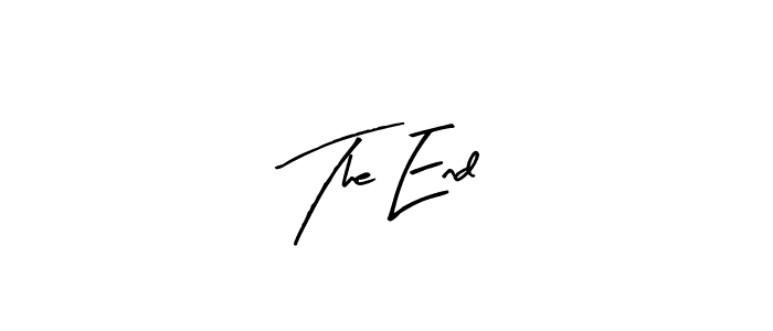Make a beautiful signature design for name The End. With this signature (Arty Signature) style, you can create a handwritten signature for free. The End signature style 8 images and pictures png
