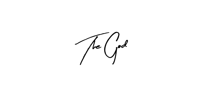 Create a beautiful signature design for name The God. With this signature (Arty Signature) fonts, you can make a handwritten signature for free. The God signature style 8 images and pictures png