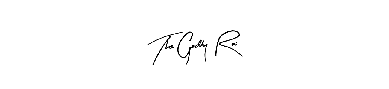 The Godly Rai stylish signature style. Best Handwritten Sign (Arty Signature) for my name. Handwritten Signature Collection Ideas for my name The Godly Rai. The Godly Rai signature style 8 images and pictures png