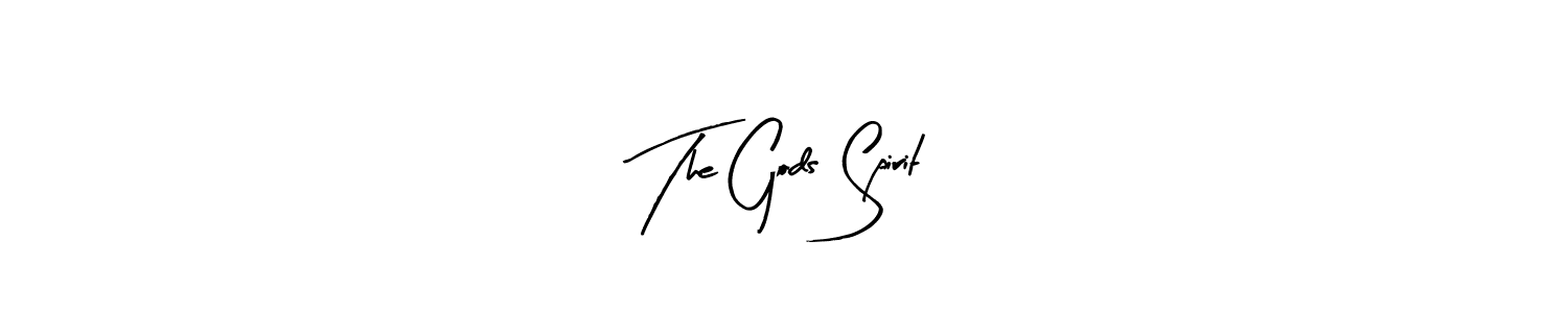 Use a signature maker to create a handwritten signature online. With this signature software, you can design (Arty Signature) your own signature for name The Gods Spirit. The Gods Spirit signature style 8 images and pictures png