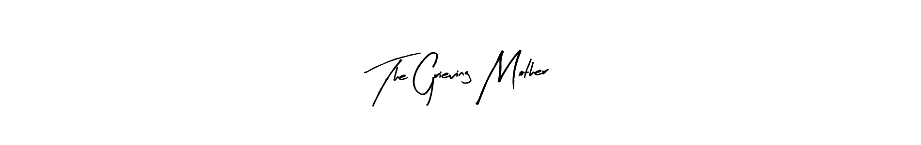 Use a signature maker to create a handwritten signature online. With this signature software, you can design (Arty Signature) your own signature for name The Grieving Mother. The Grieving Mother signature style 8 images and pictures png