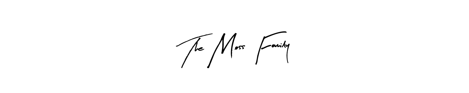 Also we have The Moss Family name is the best signature style. Create professional handwritten signature collection using Arty Signature autograph style. The Moss Family signature style 8 images and pictures png