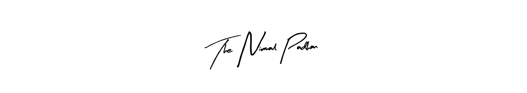 Arty Signature is a professional signature style that is perfect for those who want to add a touch of class to their signature. It is also a great choice for those who want to make their signature more unique. Get The Nirmal Padhan name to fancy signature for free. The Nirmal Padhan signature style 8 images and pictures png