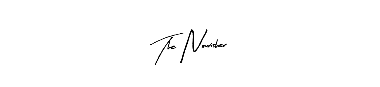 if you are searching for the best signature style for your name The Nourisher. so please give up your signature search. here we have designed multiple signature styles  using Arty Signature. The Nourisher signature style 8 images and pictures png