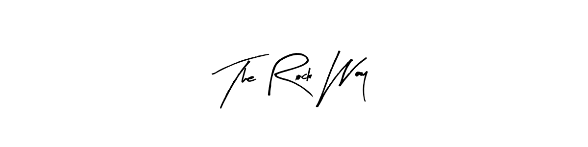 How to Draw The Rock Way signature style? Arty Signature is a latest design signature styles for name The Rock Way. The Rock Way signature style 8 images and pictures png