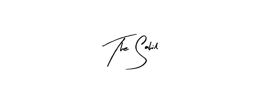 The best way (Arty Signature) to make a short signature is to pick only two or three words in your name. The name The Sahil include a total of six letters. For converting this name. The Sahil signature style 8 images and pictures png