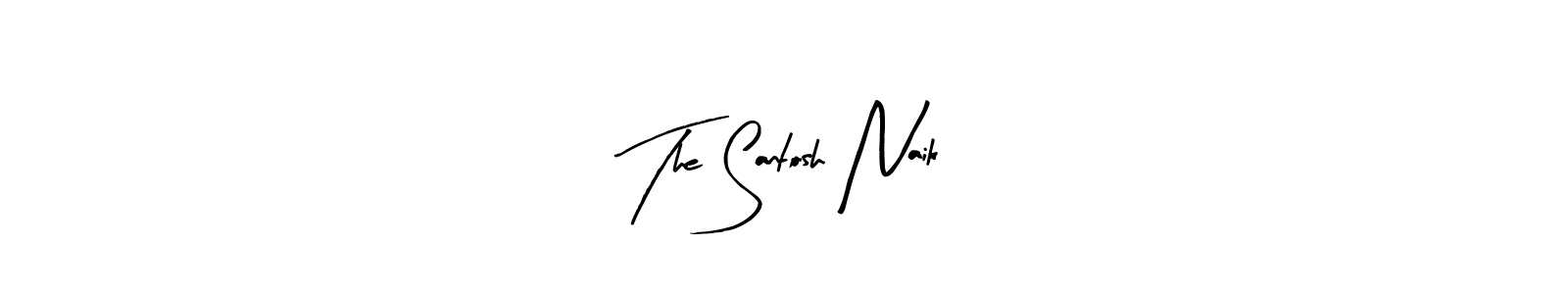 Make a beautiful signature design for name The Santosh Naik. With this signature (Arty Signature) style, you can create a handwritten signature for free. The Santosh Naik signature style 8 images and pictures png