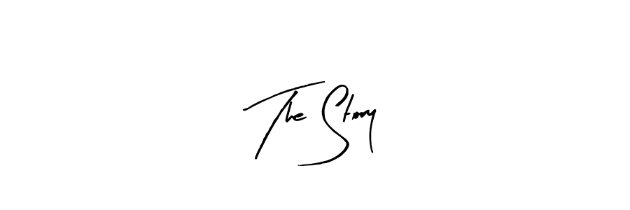 The best way (Arty Signature) to make a short signature is to pick only two or three words in your name. The name The Story include a total of six letters. For converting this name. The Story signature style 8 images and pictures png
