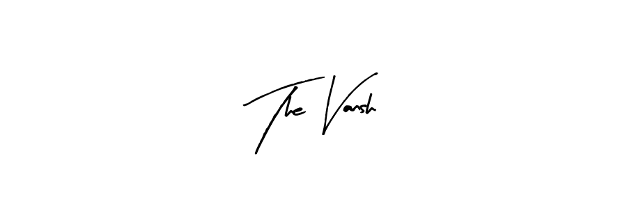 Similarly Arty Signature is the best handwritten signature design. Signature creator online .You can use it as an online autograph creator for name The Vansh. The Vansh signature style 8 images and pictures png