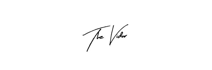How to make The Vidur signature? Arty Signature is a professional autograph style. Create handwritten signature for The Vidur name. The Vidur signature style 8 images and pictures png
