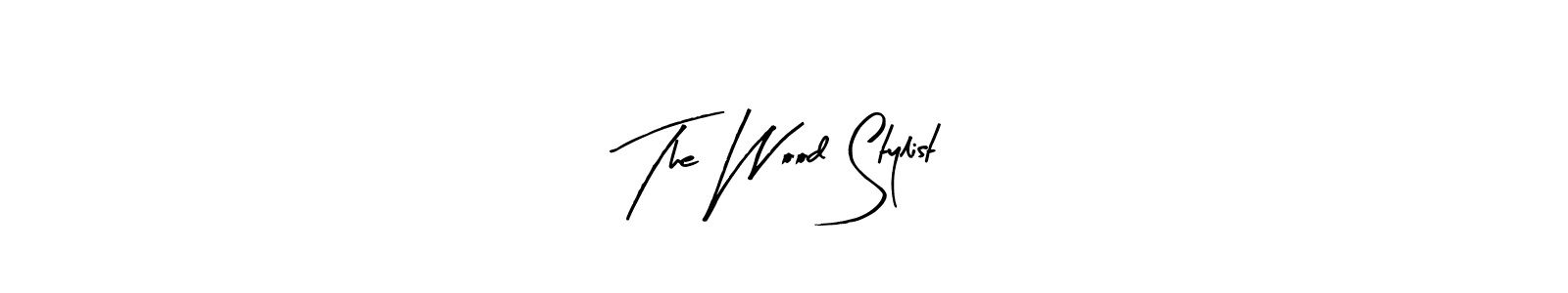 The Wood Stylist stylish signature style. Best Handwritten Sign (Arty Signature) for my name. Handwritten Signature Collection Ideas for my name The Wood Stylist. The Wood Stylist signature style 8 images and pictures png