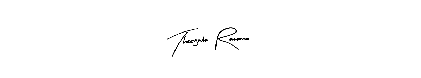 Make a beautiful signature design for name Theegala Ramanna. With this signature (Arty Signature) style, you can create a handwritten signature for free. Theegala Ramanna signature style 8 images and pictures png