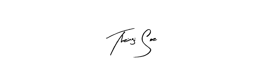 Arty Signature is a professional signature style that is perfect for those who want to add a touch of class to their signature. It is also a great choice for those who want to make their signature more unique. Get Theingi Soe name to fancy signature for free. Theingi Soe signature style 8 images and pictures png