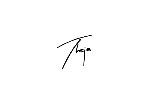 Design your own signature with our free online signature maker. With this signature software, you can create a handwritten (Arty Signature) signature for name Theja. Theja signature style 8 images and pictures png