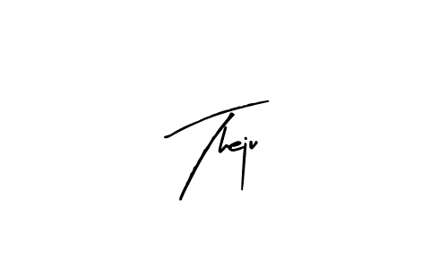 How to make Theju signature? Arty Signature is a professional autograph style. Create handwritten signature for Theju name. Theju signature style 8 images and pictures png