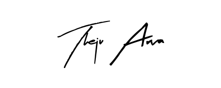 Turn your name Theju Arva into a signature brand with Arty Signature styling. Download in standard PNG or transparent format anytime. Theju Arva signature style 8 images and pictures png