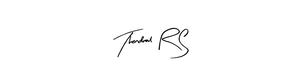 You can use this online signature creator to create a handwritten signature for the name Thendral R S. This is the best online autograph maker. Thendral R S signature style 8 images and pictures png