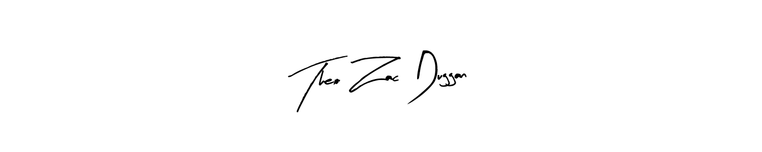 Similarly Arty Signature is the best handwritten signature design. Signature creator online .You can use it as an online autograph creator for name Theo Zac Duggan. Theo Zac Duggan signature style 8 images and pictures png