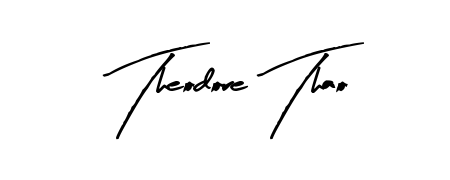 Practice writing Theodore Thao with the flow of Arty Signature lettering. A fantastic source of inspiration for developing your personal signature style. Theodore Thao signature style 8 images and pictures png