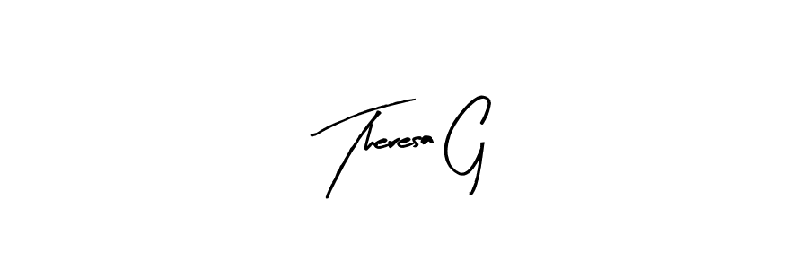 It looks lik you need a new signature style for name Theresa G. Design unique handwritten (Arty Signature) signature with our free signature maker in just a few clicks. Theresa G signature style 8 images and pictures png