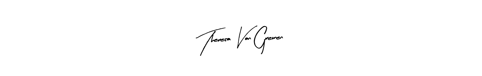 Make a short Theresa Van Greunen signature style. Manage your documents anywhere anytime using Arty Signature. Create and add eSignatures, submit forms, share and send files easily. Theresa Van Greunen signature style 8 images and pictures png