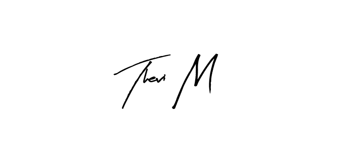 if you are searching for the best signature style for your name Thevi M. so please give up your signature search. here we have designed multiple signature styles  using Arty Signature. Thevi M signature style 8 images and pictures png