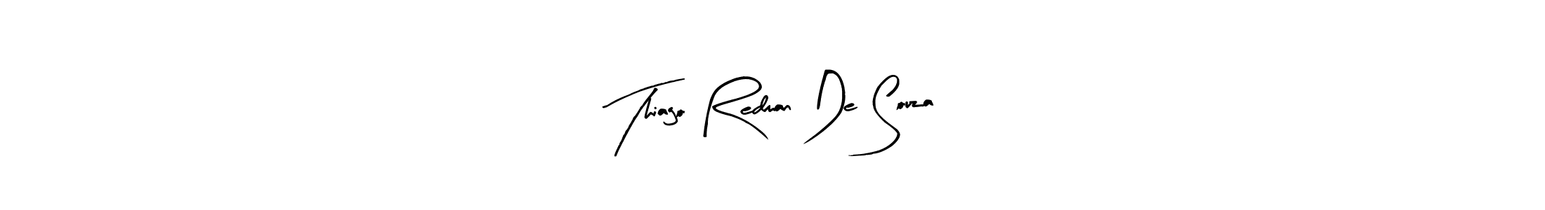 Make a beautiful signature design for name Thiago Redman De Souza. Use this online signature maker to create a handwritten signature for free. Thiago Redman De Souza signature style 8 images and pictures png