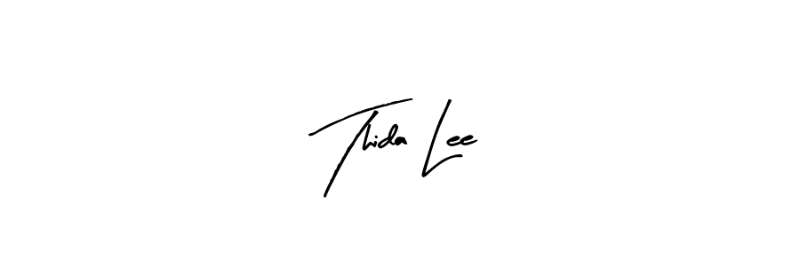 Similarly Arty Signature is the best handwritten signature design. Signature creator online .You can use it as an online autograph creator for name Thida Lee. Thida Lee signature style 8 images and pictures png