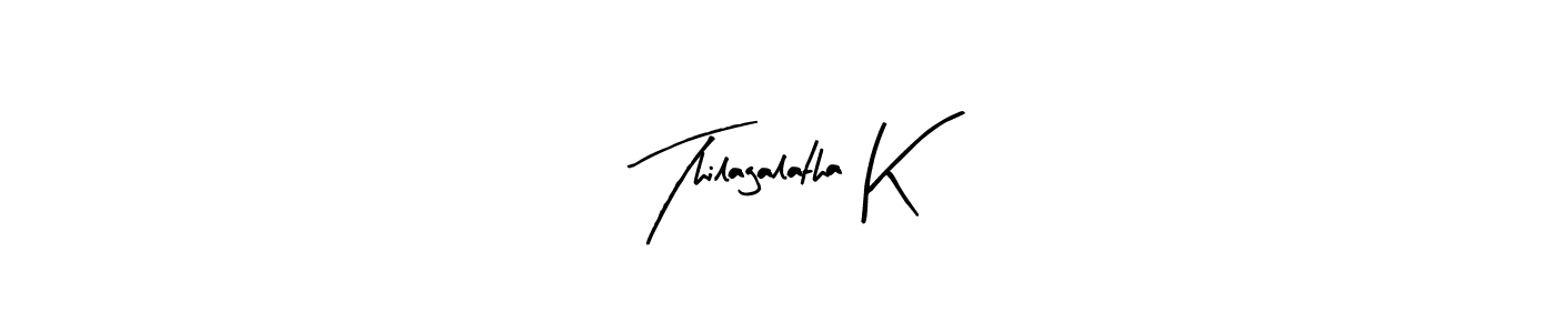 It looks lik you need a new signature style for name Thilagalatha K. Design unique handwritten (Arty Signature) signature with our free signature maker in just a few clicks. Thilagalatha K signature style 8 images and pictures png