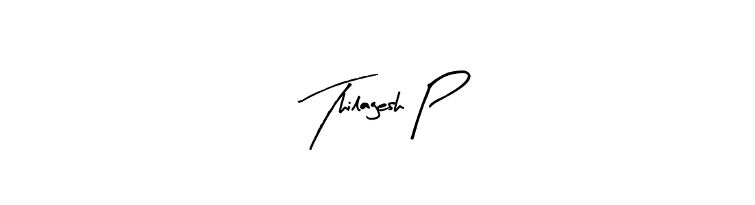 How to make Thilagesh P name signature. Use Arty Signature style for creating short signs online. This is the latest handwritten sign. Thilagesh P signature style 8 images and pictures png