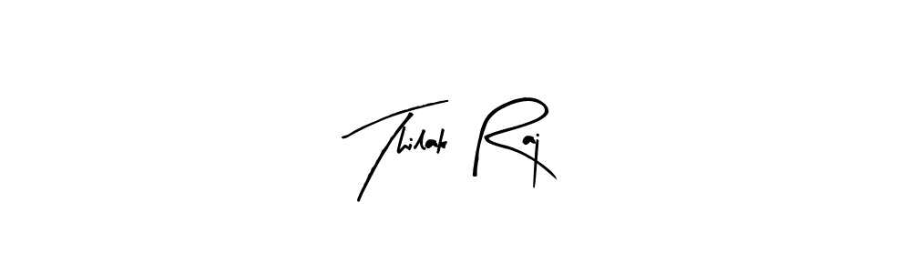 Arty Signature is a professional signature style that is perfect for those who want to add a touch of class to their signature. It is also a great choice for those who want to make their signature more unique. Get Thilak Raj name to fancy signature for free. Thilak Raj signature style 8 images and pictures png