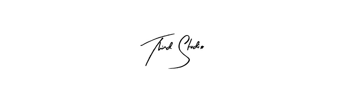 You should practise on your own different ways (Arty Signature) to write your name (Thind Studio) in signature. don't let someone else do it for you. Thind Studio signature style 8 images and pictures png