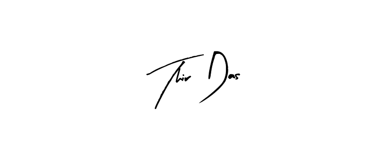 Arty Signature is a professional signature style that is perfect for those who want to add a touch of class to their signature. It is also a great choice for those who want to make their signature more unique. Get Thir Das name to fancy signature for free. Thir Das signature style 8 images and pictures png