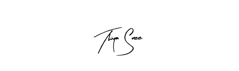 Design your own signature with our free online signature maker. With this signature software, you can create a handwritten (Arty Signature) signature for name Thiya Sree. Thiya Sree signature style 8 images and pictures png