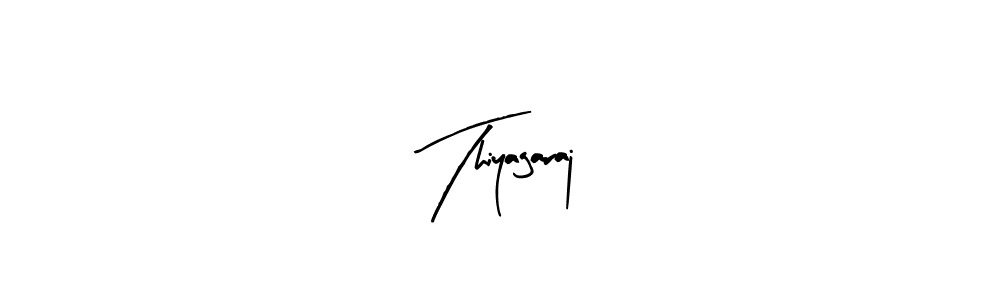 Arty Signature is a professional signature style that is perfect for those who want to add a touch of class to their signature. It is also a great choice for those who want to make their signature more unique. Get Thiyagaraj name to fancy signature for free. Thiyagaraj signature style 8 images and pictures png